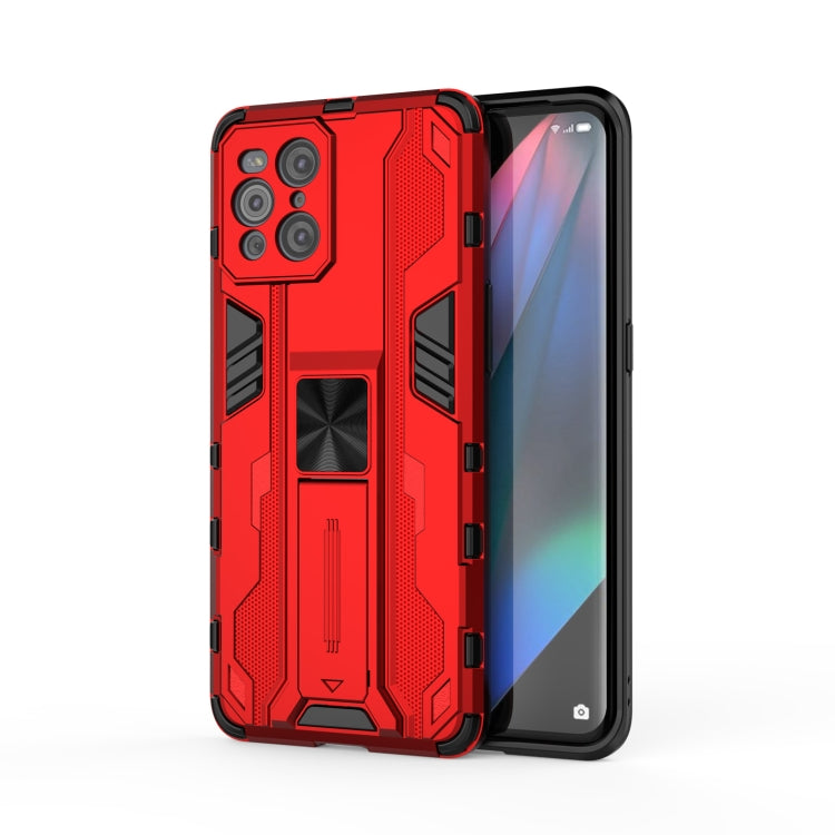 For OPPO Find X3 Supersonic PC + TPU Shock-proof Protective Case with Holder
