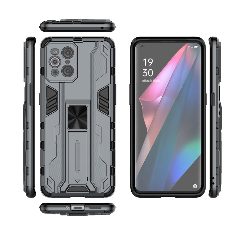For OPPO Find X3 Supersonic PC + TPU Shock-proof Protective Case with Holder