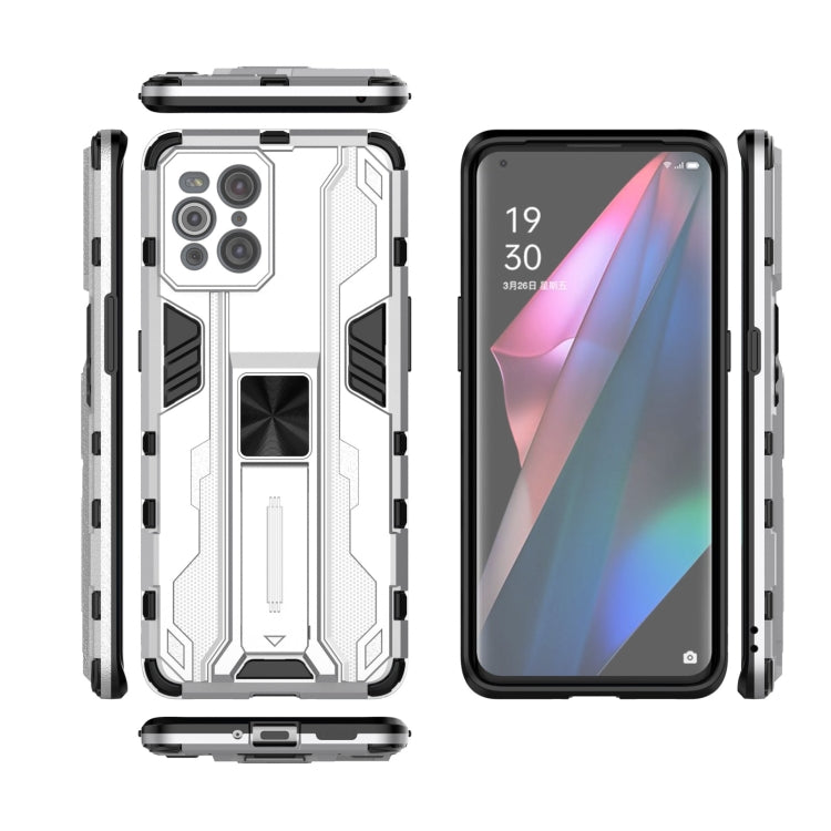 For OPPO Find X3 Supersonic PC + TPU Shock-proof Protective Case with Holder