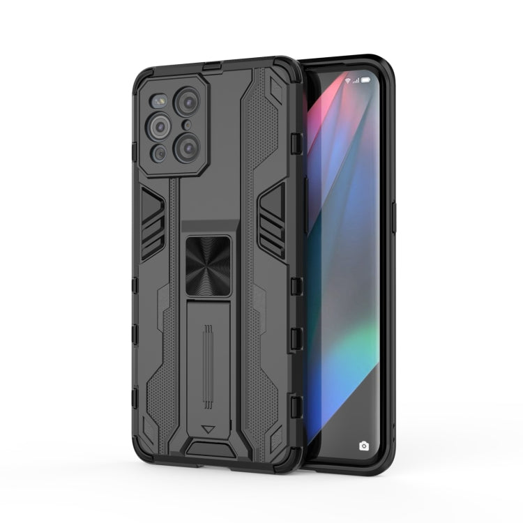 For OPPO Find X3 Supersonic PC + TPU Shock-proof Protective Case with Holder