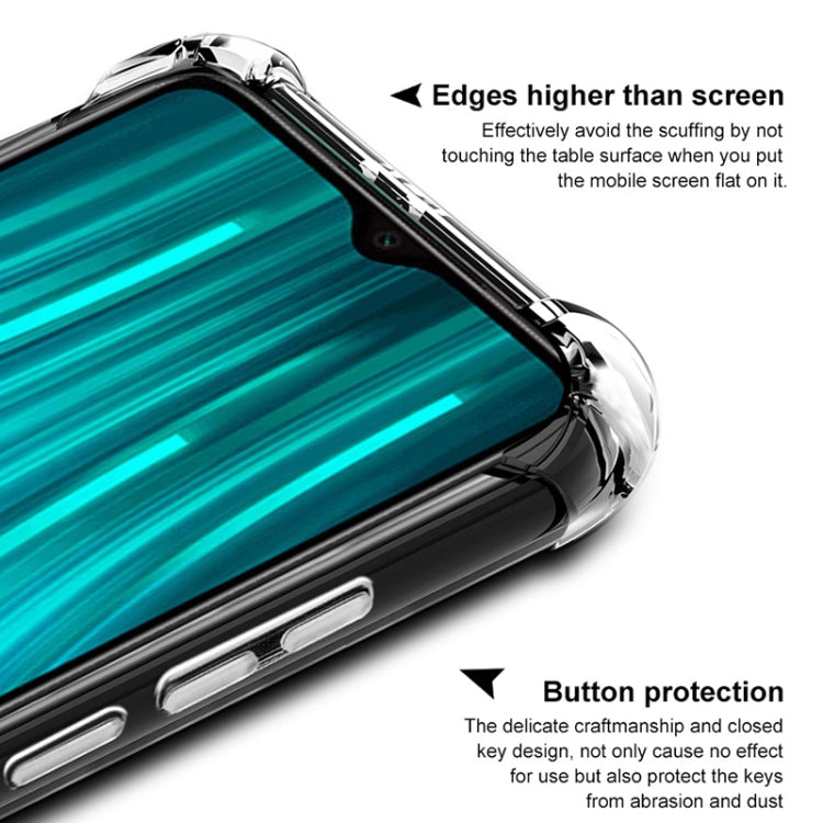 For Xiaomi Redmi Note 8 Pro Four Corners Anti-Fall All-Inclusive Shockproof Airbag TPU Protective Case