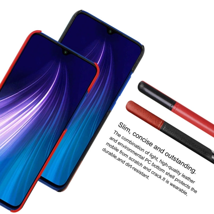 For Xiaomi Redmi Note 8 Ruiyi Series Concise Slim PU + PC Protective Case With Explosion-Proof Membrane