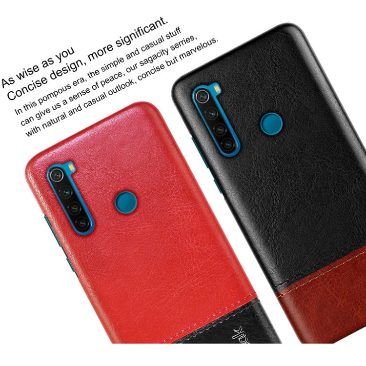 For Xiaomi Redmi Note 8 Ruiyi Series Concise Slim PU + PC Protective Case With Explosion-Proof Membrane