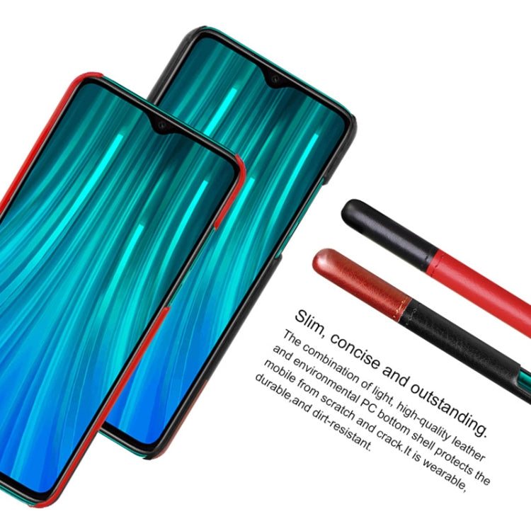 For Xiaomi Redmi Note 8 Pro Ruiyi Series Concise Slim PU + PC Protective Case With Explosion-Proof Membrane