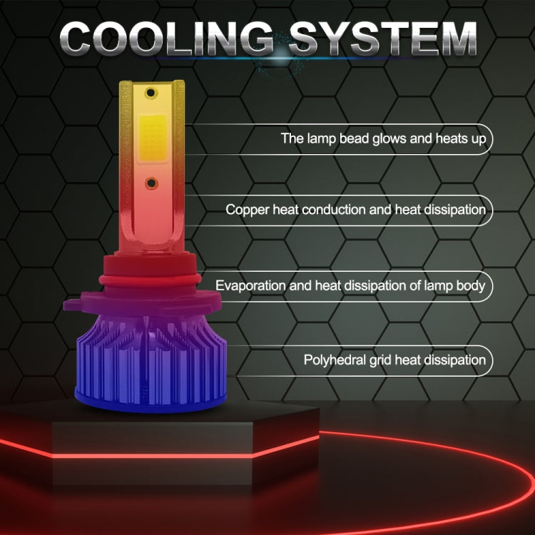 P1 9005 1 Pair 9V-36V / 36W / 6000K / 6000LM White Light IP68 Waterproof Car LED Headlight