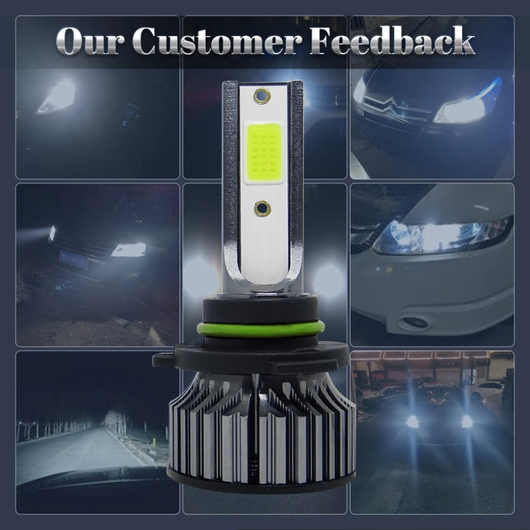 P1 9006 1 Pair 9V-36V / 36W / 6000K / 6000LM White Light IP68 Waterproof Car LED Headlight