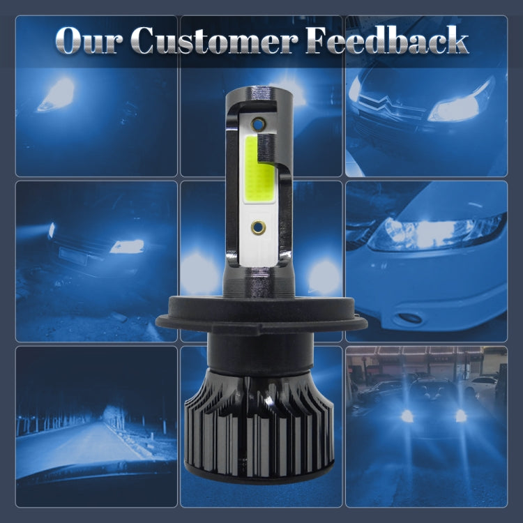 P1 H4 1 Pair 9V-36V / 36W / 8000K / 6000LM IP68 Waterproof Car LED Headlight