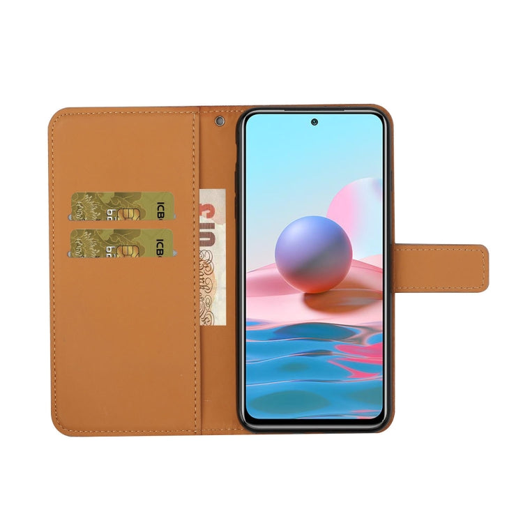 For Xiaomi Redmi Note 10 4G Ethnic Style Embossed Pattern Horizontal Flip Leather Case with Holder & Card Slots & Wallet & Lanyard