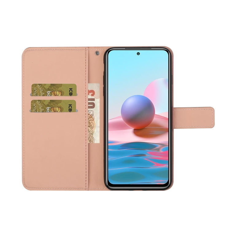 For Xiaomi Redmi Note 10 4G Ethnic Style Embossed Pattern Horizontal Flip Leather Case with Holder & Card Slots & Wallet & Lanyard