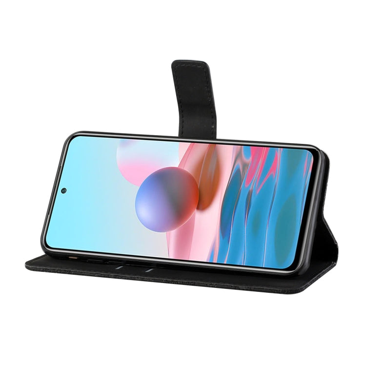 For Xiaomi Redmi Note 10 4G Ethnic Style Embossed Pattern Horizontal Flip Leather Case with Holder & Card Slots & Wallet & Lanyard