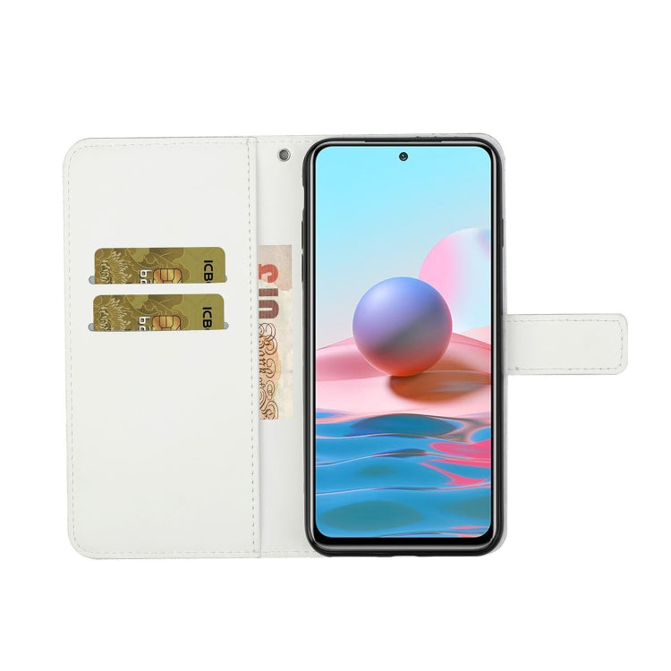 For Xiaomi Redmi Note 10 4G Ethnic Style Embossed Pattern Horizontal Flip Leather Case with Holder & Card Slots & Wallet & Lanyard