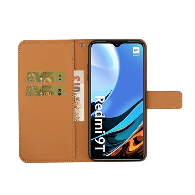 For Xiaomi Redmi 9T Ethnic Style Embossed Pattern Horizontal Flip Leather Case with Holder & Card Slots & Wallet & Lanyard