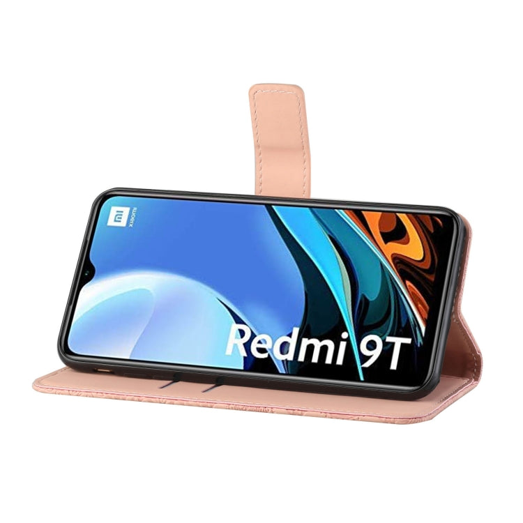 For Xiaomi Redmi 9T Ethnic Style Embossed Pattern Horizontal Flip Leather Case with Holder & Card Slots & Wallet & Lanyard