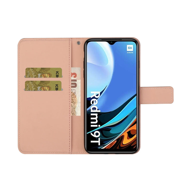 For Xiaomi Redmi 9T Ethnic Style Embossed Pattern Horizontal Flip Leather Case with Holder & Card Slots & Wallet & Lanyard