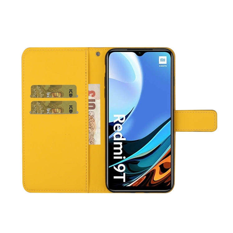 For Xiaomi Redmi 9T Ethnic Style Embossed Pattern Horizontal Flip Leather Case with Holder & Card Slots & Wallet & Lanyard