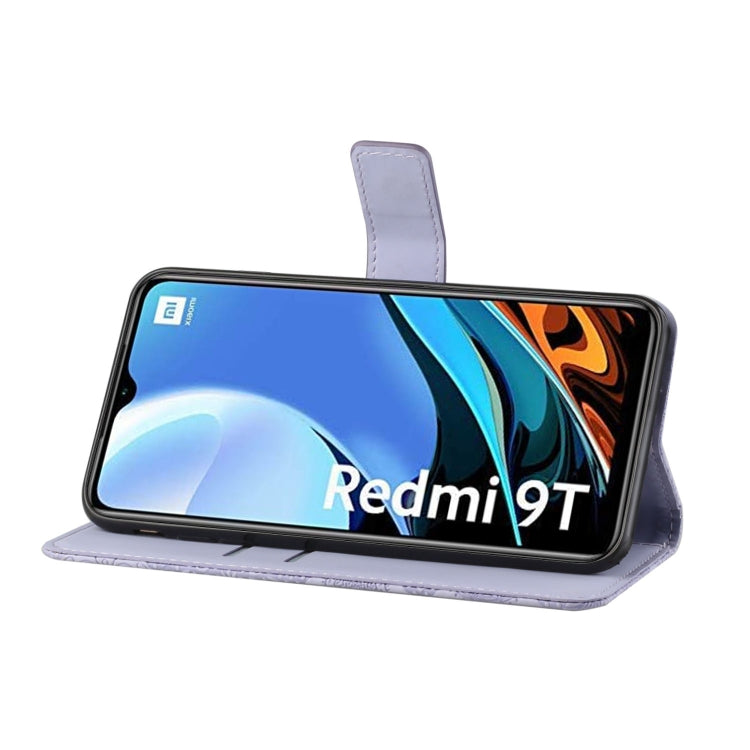 For Xiaomi Redmi 9T Ethnic Style Embossed Pattern Horizontal Flip Leather Case with Holder & Card Slots & Wallet & Lanyard