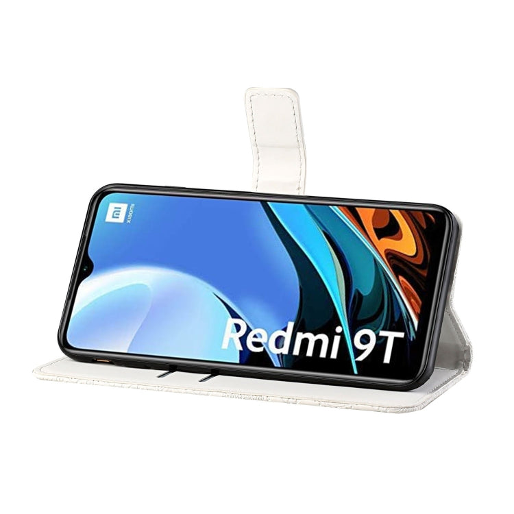 For Xiaomi Redmi 9T Ethnic Style Embossed Pattern Horizontal Flip Leather Case with Holder & Card Slots & Wallet & Lanyard