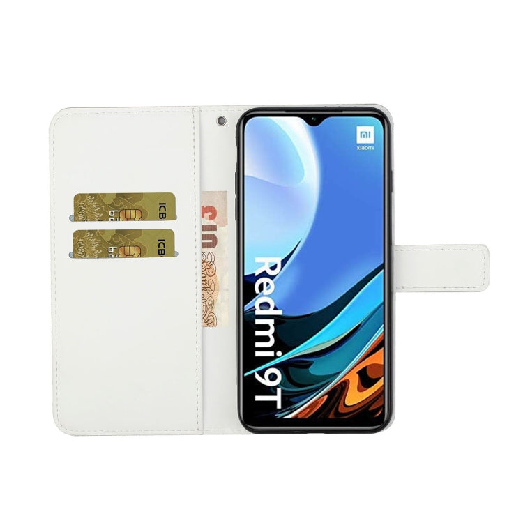 For Xiaomi Redmi 9T Ethnic Style Embossed Pattern Horizontal Flip Leather Case with Holder & Card Slots & Wallet & Lanyard