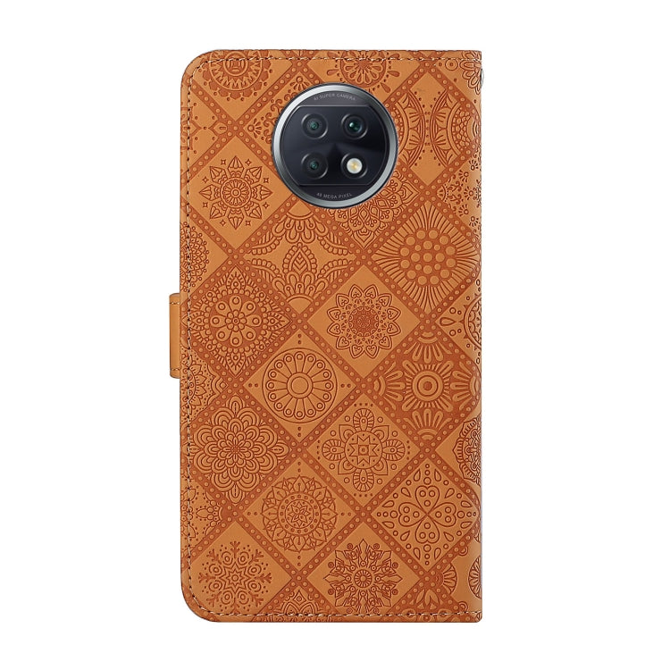 For Xiaomi Redmi Note 9T Ethnic Style Embossed Pattern Horizontal Flip Leather Case with Holder & Card Slots & Wallet & Lanyard