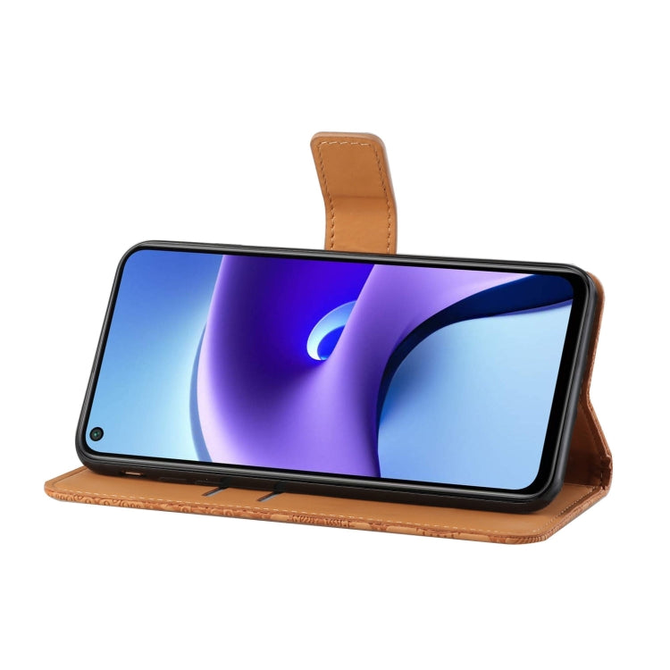 For Xiaomi Redmi Note 9T Ethnic Style Embossed Pattern Horizontal Flip Leather Case with Holder & Card Slots & Wallet & Lanyard