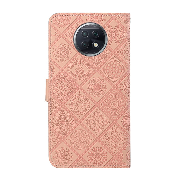 For Xiaomi Redmi Note 9T Ethnic Style Embossed Pattern Horizontal Flip Leather Case with Holder & Card Slots & Wallet & Lanyard