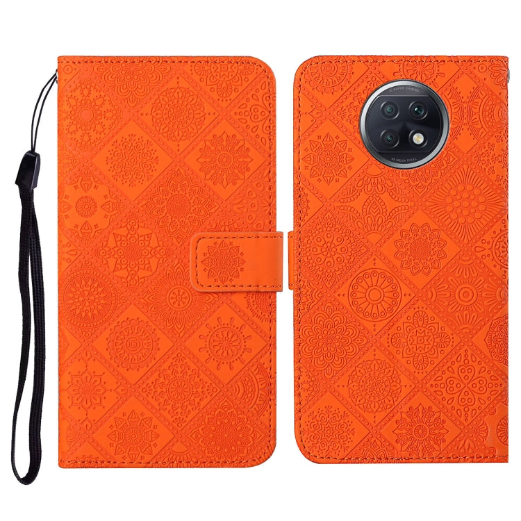 For Xiaomi Redmi Note 9T Ethnic Style Embossed Pattern Horizontal Flip Leather Case with Holder & Card Slots & Wallet & Lanyard