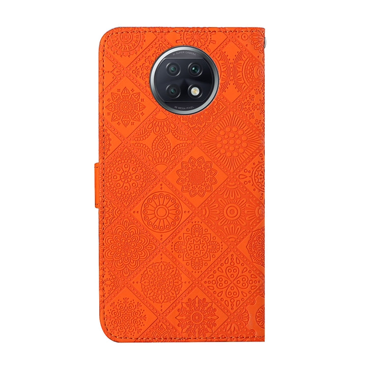 For Xiaomi Redmi Note 9T Ethnic Style Embossed Pattern Horizontal Flip Leather Case with Holder & Card Slots & Wallet & Lanyard