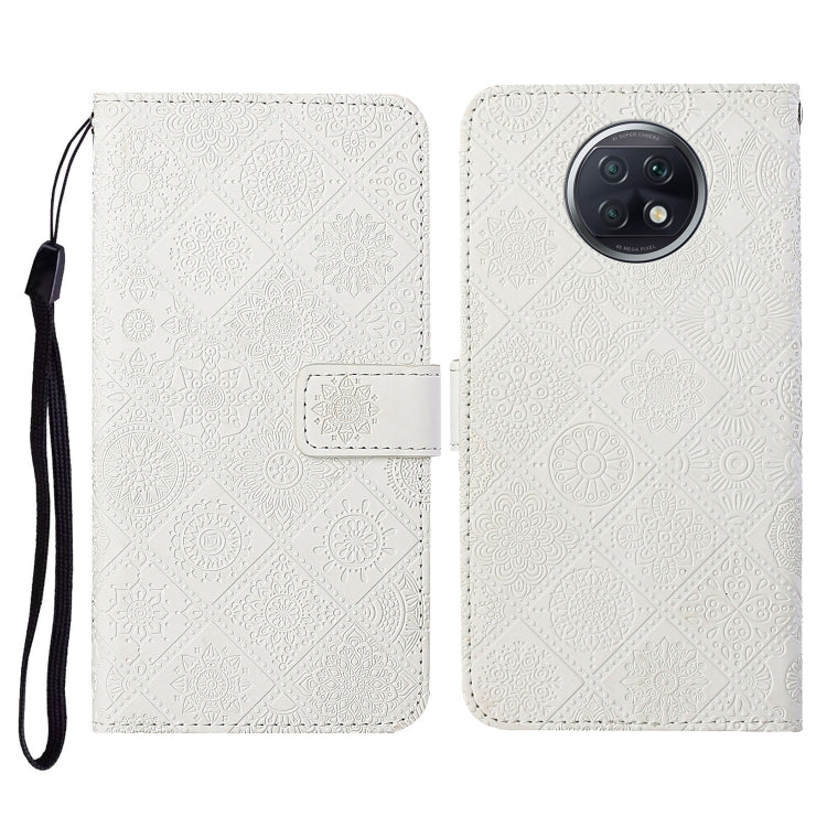 For Xiaomi Redmi Note 9T Ethnic Style Embossed Pattern Horizontal Flip Leather Case with Holder & Card Slots & Wallet & Lanyard