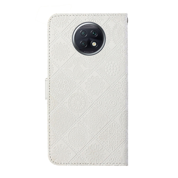 For Xiaomi Redmi Note 9T Ethnic Style Embossed Pattern Horizontal Flip Leather Case with Holder & Card Slots & Wallet & Lanyard