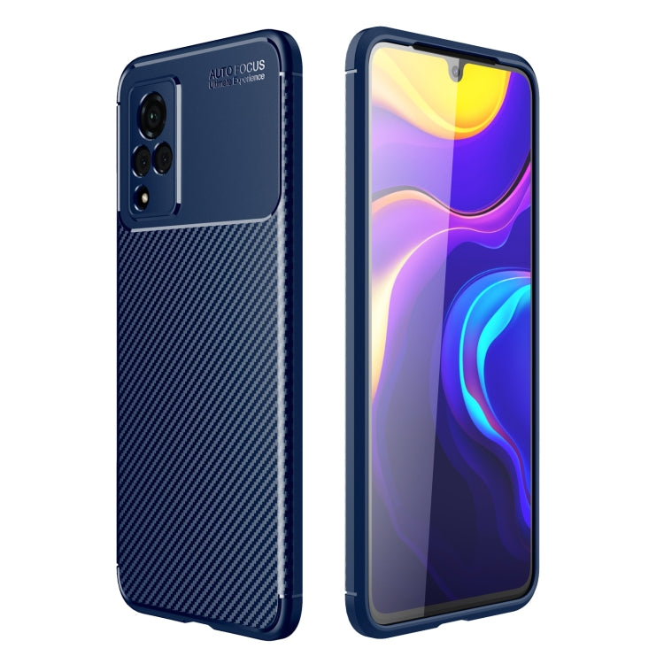 For vivo V21 Carbon Fiber Texture Shockproof TPU Case
