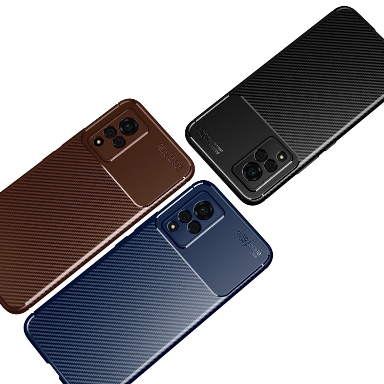 For vivo V21 Carbon Fiber Texture Shockproof TPU Case