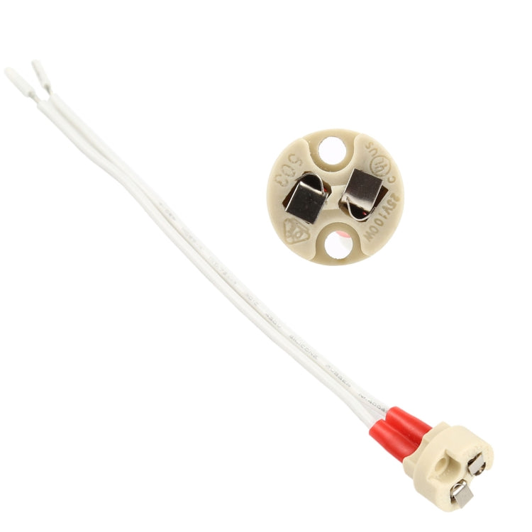 10 PCS G5.3 / MR11 / MR16 / G4 LED Spotlight Ceramic Lamp Holder