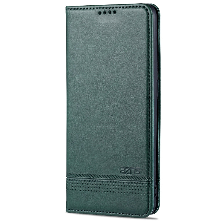 For OPPO A74 4G / F19 AZNS Magnetic Calf Texture Horizontal Flip Leather Case with Card Slots & Holder & Wallet