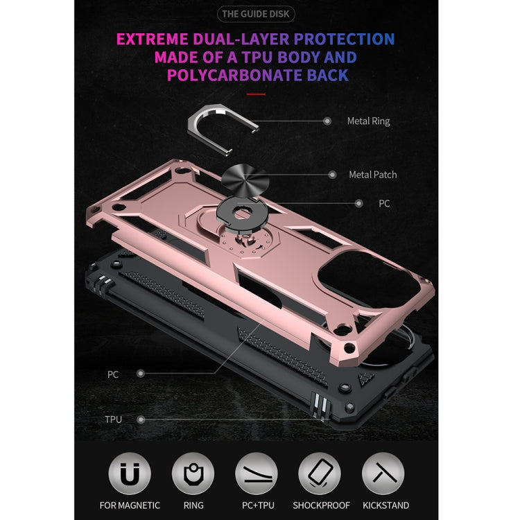 For Xiaomi Mi 11 Pro Shockproof TPU + PC Protective Case with 360 Degree Rotating Holder