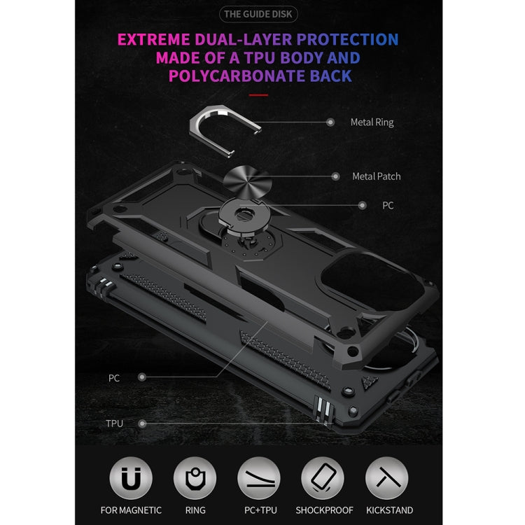 For Xiaomi Mi 11 Pro Shockproof TPU + PC Protective Case with 360 Degree Rotating Holder