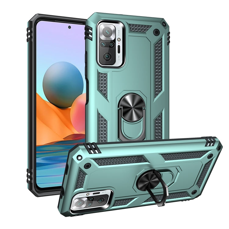 For Xiaomi Redmi Note 10 Pro Shockproof TPU + PC Protective Case with 360 Degree Rotating Holder