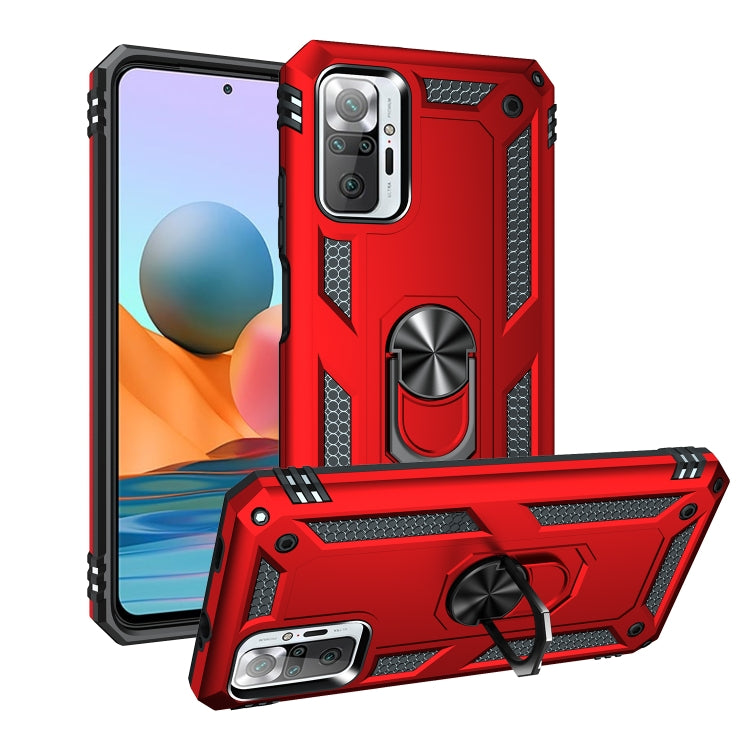 For Xiaomi Redmi Note 10 Pro Shockproof TPU + PC Protective Case with 360 Degree Rotating Holder