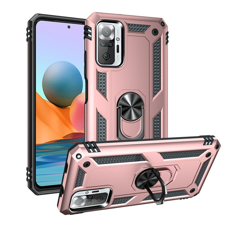 For Xiaomi Redmi Note 10 Pro Shockproof TPU + PC Protective Case with 360 Degree Rotating Holder