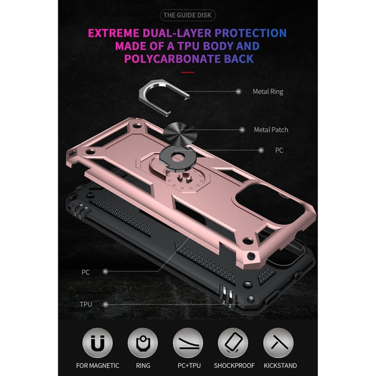 For Xiaomi Redmi Note 10 Pro Shockproof TPU + PC Protective Case with 360 Degree Rotating Holder