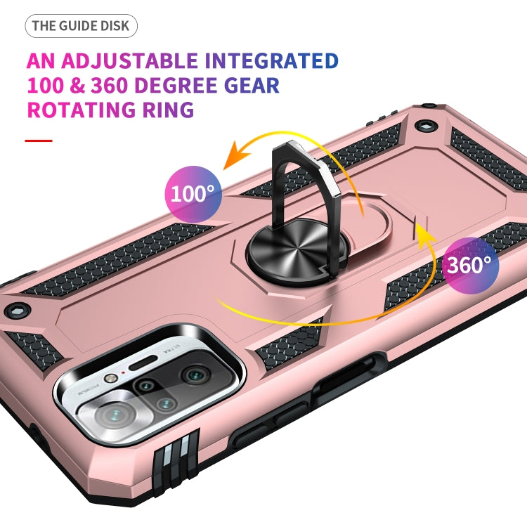 For Xiaomi Redmi Note 10 Pro Shockproof TPU + PC Protective Case with 360 Degree Rotating Holder