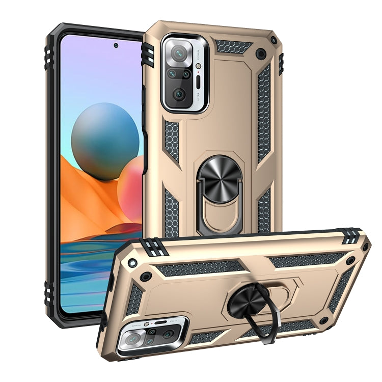 For Xiaomi Redmi Note 10 Pro Shockproof TPU + PC Protective Case with 360 Degree Rotating Holder