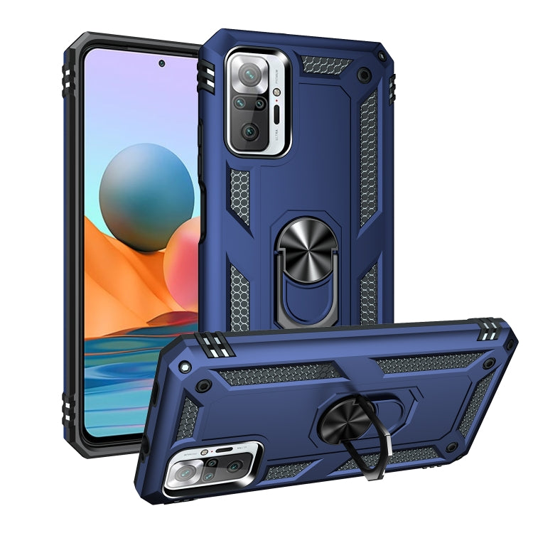 For Xiaomi Redmi Note 10 Pro Shockproof TPU + PC Protective Case with 360 Degree Rotating Holder