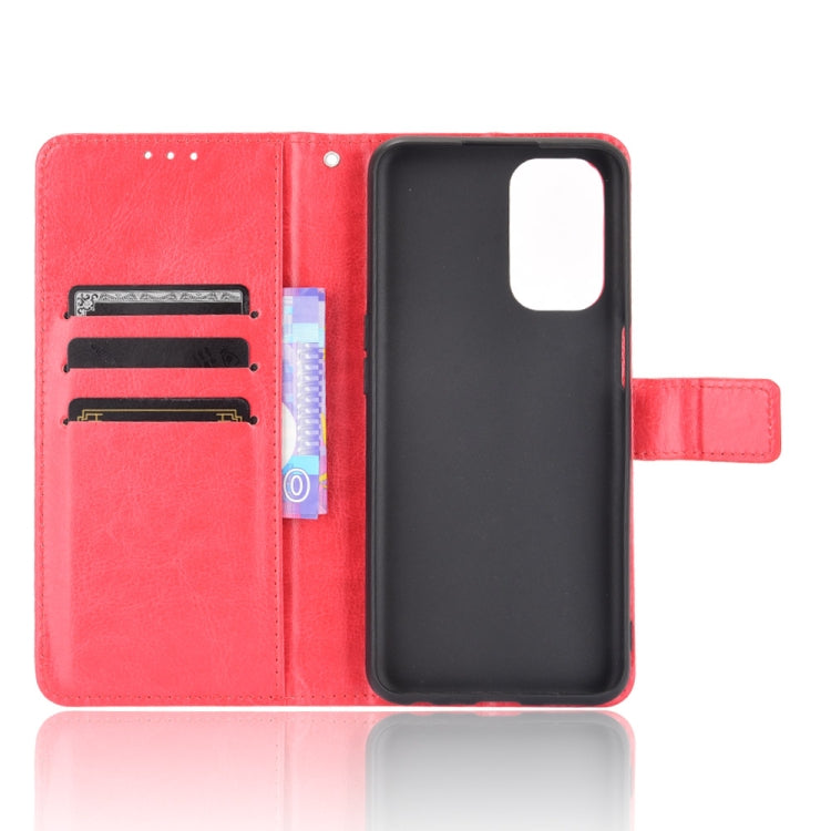 For OPPO A54 5G / A74 5G / A93 5G Crazy Horse Texture Horizontal Flip Leather Case with Holder & Card Slots & Lanyard