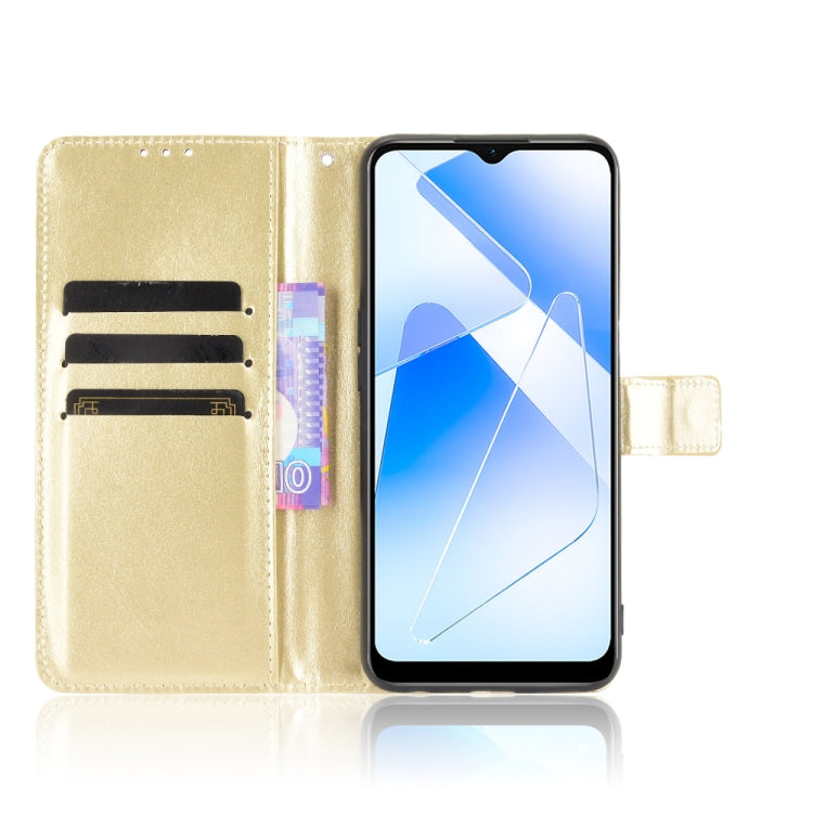 For OPPO A55 5G / A53s 5G Crazy Horse Texture Horizontal Flip Leather Case with Holder & Card Slots & Lanyard