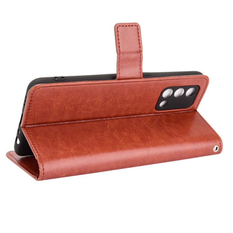 For OPPO A74 4G / F19 4G Crazy Horse Texture Horizontal Flip Leather Case with Holder & Card Slots & Lanyard