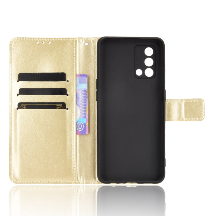 For OPPO A74 4G / F19 4G Crazy Horse Texture Horizontal Flip Leather Case with Holder & Card Slots & Lanyard