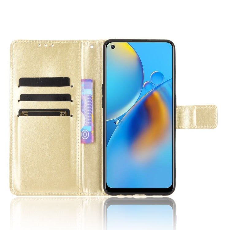 For OPPO A74 4G / F19 4G Crazy Horse Texture Horizontal Flip Leather Case with Holder & Card Slots & Lanyard