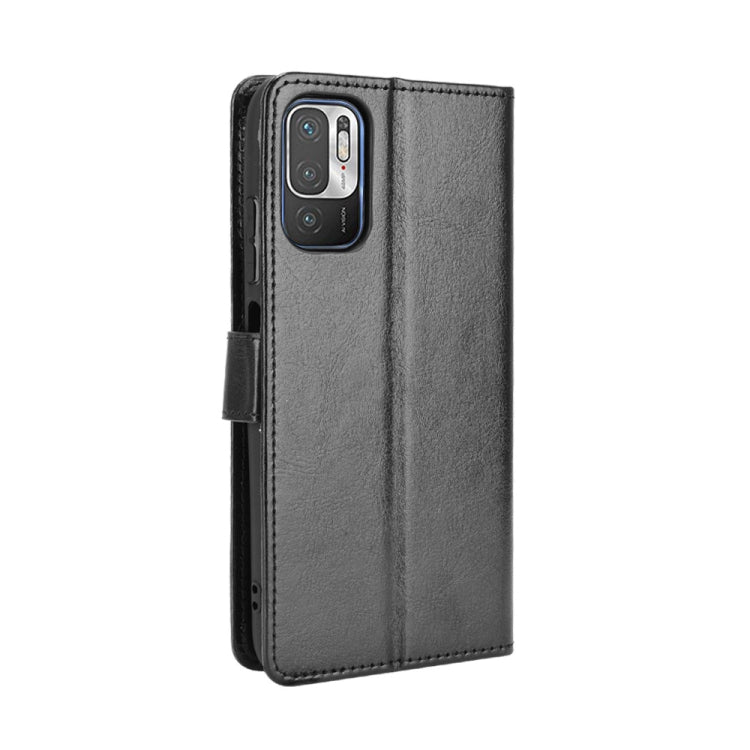 For Xiaomi Redmi Note 10 5G Crazy Horse Texture Horizontal Flip Leather Case with Holder & Card Slots & Lanyard
