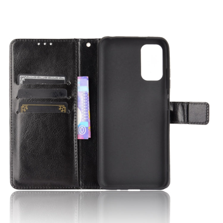 For Xiaomi Redmi Note 10 5G Crazy Horse Texture Horizontal Flip Leather Case with Holder & Card Slots & Lanyard