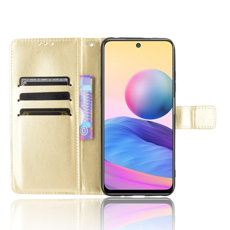 For Xiaomi Redmi Note 10 5G Crazy Horse Texture Horizontal Flip Leather Case with Holder & Card Slots & Lanyard